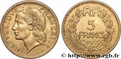 5 francs Lavrillier, bronze-aluminium 1945 Castelsarrasin F.337/6