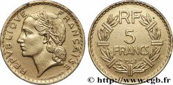 5 francs Lavrillier, aluminium, dorée 1947  F.339/9 var.