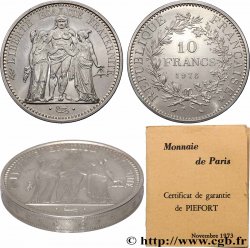 Piéfort Argent de 10 francs Hercule 1973 Pessac GEM.183 P1