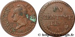 Un centime Dupré, 6 normal 1798 Paris F.100/3 MB 