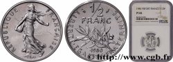 Piéfort Argent de 1/2 franc Semeuse 1980 Pessac GEM.91 P2