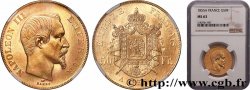 50 francs or Napoléon III, tête nue 1855 Paris F.547/1