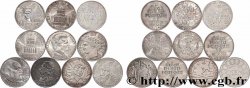 Lot de 10 pièces de 100 francs commémoratives - - F.-/