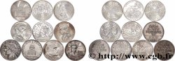 Lot de 10 pièces de 100 francs commémoratives - - F.-/