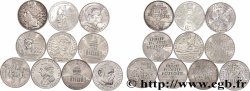 Lot de 10 pièces de 100 francs commémoratives - - F.-/