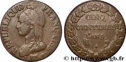 Cinq centimes Dupré, grand module 1797 Paris F.115/2