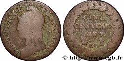 Cinq centimes Dupré, grand module 1797 Strasbourg F.115/21