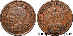 Médaille satirique Cu 27, type A “Éclairs et cigarette” 1870  Schw.A1a 