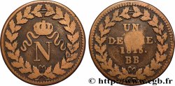 Un décime à l’N couronnée 1815 Strasbourg F.131A/1