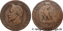 Dix centimes Napoléon III, tête laurée 1864 Bordeaux F.134/15
