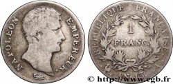 1 franc Napoléon Empereur, Calendrier révolutionnaire 1805 Paris F.201/14