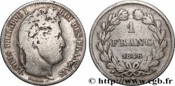 1 franc Louis-Philippe, couronne de chêne 1846 Paris F.210/105