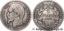 1 franc Napoléon III, tête nue 1860 Paris F.214/14
