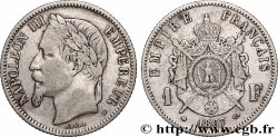 1 franc Napoléon III, tête laurée 1867 Strasbourg F.215/7