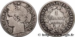 1 franc Cérès, Troisième République 1871 Paris F.216/1