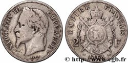 2 francs Napoléon III, tête laurée  1866 Strasbourg F.263/3