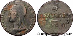 5 centimes Dupré, petit module 1796 Paris F.113/1