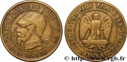 Médaille satirique en Laiton, type A “Éclairs et cigarette” 1870  Schw.A1a 