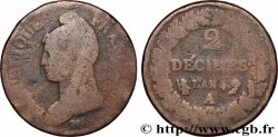 2 décimes Dupré 1796 Paris F.145/1