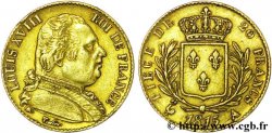 20 francs or Louis XVIII, buste habillé 1815 Paris F.517/10