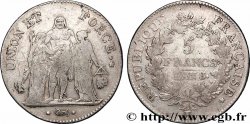 5 francs Union et Force, Union serré, avec glands intérieurs et gland extérieur 1800 Bayonne F.288/146