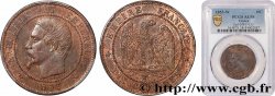 Dix centimes Napoléon III, tête nue 1853 Lille F.133/10