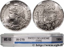 25 centimes Patey, 2e type 1904  F.169/2