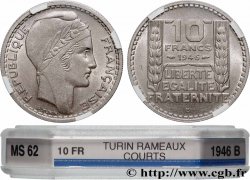 10 francs Turin, grosse tête, rameaux courts 1946 Beaumont-Le-Roger F.361A/3