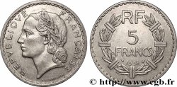 5 francs Lavrillier, nickel 1938  F.336/7