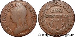 Cinq centimes Dupré, grand module, CIN/NIQ 1797 Paris F.115/7