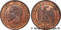 Un centime Napoléon III, tête nue 1853 Marseille F.102/7