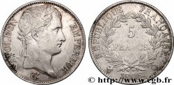 5 francs Napoléon Empereur, République française 1808 Perpignan F.306/12