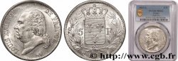 5 francs Louis XVIII, tête nue 1823 Bayonne F.309/83