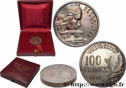Essai-piéfort de 100 francs Cochet en argent 1958 Paris GEM.230 EP2