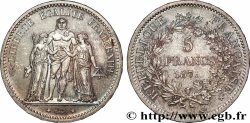 Essai de frappe / prototype de la 10 francs Hercule de 1964 au type du 5 francs Hercule, tranche en relief 1873 Paris GEM.183 3 SPL 