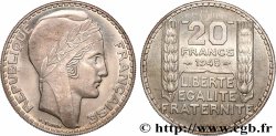 Essai de 20 francs Turin en argent, rameaux courts 1945  GEM.206 3 SPL 