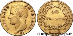 40 francs or Napoléon tête nue, Calendrier grégorien 1806 Turin F.538/4