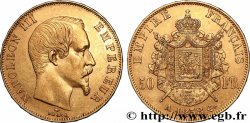 50 francs or Napoléon III, tête nue 1858 Paris F.547/5