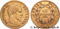 10 francs or Napoléon III, tête nue, grand module 1855 Paris F.506/1