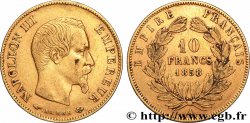 10 francs or Napoléon III, tête nue, grand module 1858 Paris F.506/5