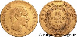 10 francs or Napoléon III, tête nue 1859 Strasbourg F.506/8