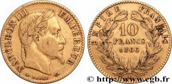 10 francs or Napoléon III, tête laurée 1866 Paris F.507A/12