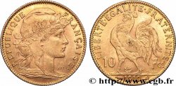 10 francs or Coq 1910 Paris F.509/11