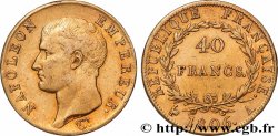40 francs or Napoléon tête nue, Calendrier grégorien 1806 Paris F.538/1