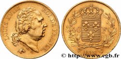 40 francs or Louis XVIII 1818 Lille F.542/8