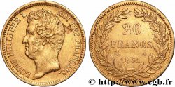 20 francs or Louis-Philippe, Tiolier, tranche inscrite en relief 1831 Paris F.525/2