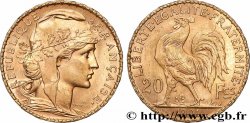 20 francs or Coq, Dieu protège la France 1901 Paris F.534/6