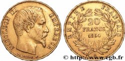 20 francs or Napoléon III, tête nue 1854 Paris F.531/2
