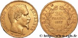 20 francs or Napoléon III, tête nue 1857 Paris F.531/12