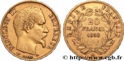 20 francs or Napoléon III, tête nue 1858 Paris F.531/13
